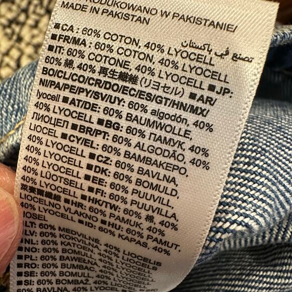 GAP Baggy Wide Leg Cargo Jeans Women’s 10/30R Medium Wash Denim NWT - Picture 9 of 9